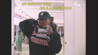 An autumn 🍂 vlog on a camcorder  thrifting ramen lunch fall views 🍜🤎 [upl. by Tal]