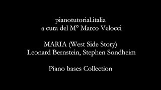 MARIA West Side Story  Backing trackLeonard Bernstein Stephen Sondheim  Piano bases Collection [upl. by Sualohcin628]