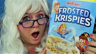 Rice Krispies Cocoa Krispies Rice Krispy Treats Funny Taste Test Review Granny McDonalds [upl. by Wadsworth]