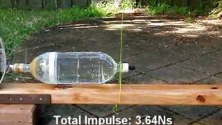 Water rocket thrust measurement [upl. by Leora]