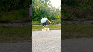 Epic ankle breaker skateboarding skatelife fail epic getoutside explore skatetricks skate [upl. by Akoek402]