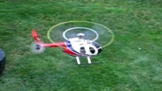 Trex 450 5 blade rotor head MD500E and multiblade tail rotor [upl. by Onileba678]