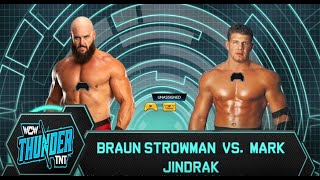 WCW THUNDER 44 Braun Strowman v Mark Jindrak [upl. by Yrotciv28]