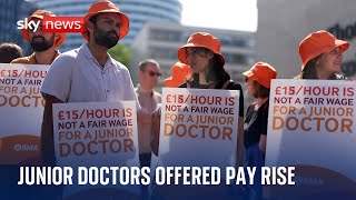 Junior doctors welcome 22 pay rise [upl. by Acilejna]