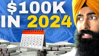 How To Go From 0  100000 In 2024 Step By Step  Jaspreet Singh [upl. by Ahsuas]