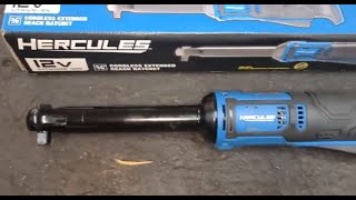 Review of the Hercules Extended 38quot Ratchet Wrench 12v at Harbor Freight [upl. by Nbi]