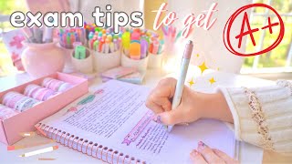 Exam day routine  last minute study tips to get those As ✨💯 [upl. by Garretson]