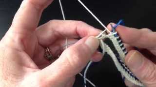 How to Knit Corrugated Ribbing in the Round [upl. by Gamal604]