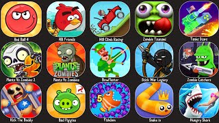 Stick War LegacyBowMasterPvZ 2Zombie CatchersRed Ball 4Tank StarsBad PiggiesHill Climb Racing [upl. by Nicolette]