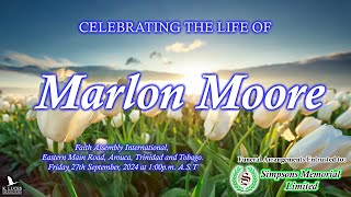 Funeral Service of Marlon Moore [upl. by Yelahs693]