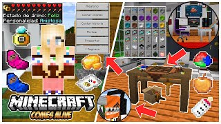 COMES ALIVE y FURNICRAFT ADDON para MINECRAFT PE 121  COMES ALIVE MOD para MINECRAFT BEDROCK 121 [upl. by Aneeg]