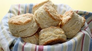 Buttermilk Biscuits from Scratch  Less Fat Easy Recipe [upl. by Ahsuoj]