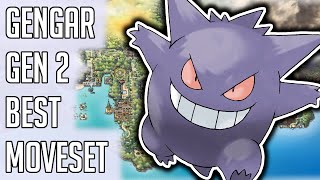 Gengar Gen 2 Best Moveset  Gengar Best Moveset Moves Pokemon Gold Silver Crystal [upl. by Marlie687]