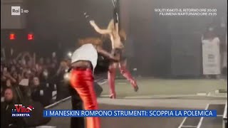 I Maneskin rompono gli strumenti scoppia la polemica  La vita in diretta 20122022 [upl. by Enaerb]