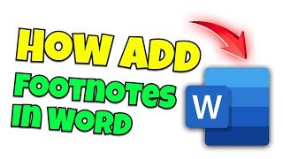 how to create footnotes in word [upl. by Ailuy]