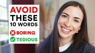 10 overused English words you should try to AVOID [upl. by Motteo]