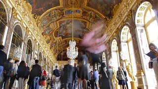 Francia protesta ambientalisti di Riposte alimentaire nella Galleria degli Specchi a Versailles [upl. by Jeanelle]