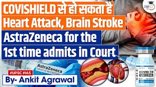 AstraZeneca Admits its Covid Vaccine Covishield Can Cause Heart Attack Brain Stroke  UPSC [upl. by Obmar841]