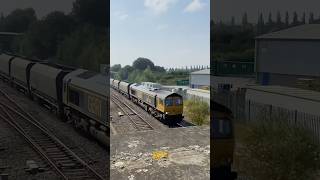 Train at Trowell junction 6924 GBRF 66740 heads for TUNSTEAD [upl. by Hafeetal908]