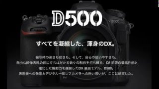 Nikon D500 DXフォーマット最上位機 [upl. by Melva]