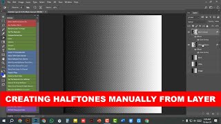 How To Create Normal And Inverted Halftones From Layer Manually In Photoshop For Screen Printing [upl. by Brod764]