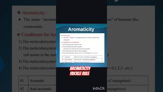 Short trick for aromaticityHuckel ruleshortstrendingshortsfeedviralvideotrendingsongclass11 [upl. by Otsedom]