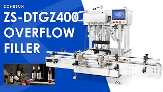 ZONEUSN ZSDTGZ400 Tabletop Gravity Flow Filling Machine [upl. by Ellehsem456]