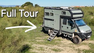 Full Tour  Iveco Daily 4x4 Expedition Vehicle 4WD Off Grid Overland Camper Van Adventure Truck [upl. by Dlanod8]