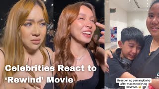 Celebrities React to quotRewindquot Movie by Marian Rivera and Dingdong Dantes [upl. by Dagna]