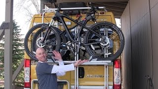 Using the Fiamma RV Bike Rack [upl. by Aehtela]