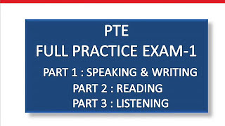 PTE FULL PRACTICE EXAM  WITH KEY [upl. by Enilreug]