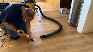 Balls of steel  cutting radius in laminate floor [upl. by Eendyc]