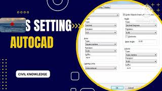 How to set units in AutoCAD Lecture 1 [upl. by Gearard232]