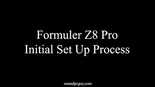 How to set up a Formular Z8 Pro device  initial set up including Wifi connection configuration [upl. by Afihtan]