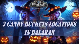 3 Candy Buckets Locations in Dalaran Broken Isles Legion  Hallows End Event  Tricky Treat [upl. by Oliviero]