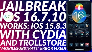 Jailbreak iOS 16710 Rootful with Cydia amp Trollstore  iOS 16710 Jailbreak  Palera1n 16710 JB [upl. by Vinia534]