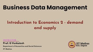 W12Introduction to Economics 2  demand and supply [upl. by Okiek]