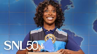 Weekend Update Monica a Happy Amazon Employee on Prime Day  SNL [upl. by Ahron1]