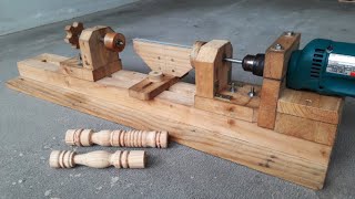 How to make Wooden Lathe [upl. by Lyssa]