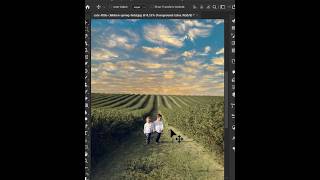Easily replacement of sky using Photoshop shorts [upl. by Tarfe]