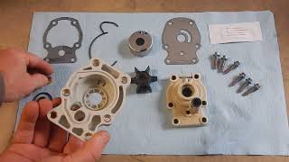 Evinrude e tec 30 water pump impeller replacement [upl. by Mathilde504]