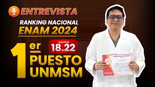 Entrevista a Harol Espinoza  Primer Puesto UNMSM  Examen ENAM 2024 [upl. by Kristian672]