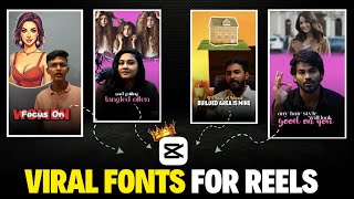 HOW TO ADD TRENDING FONTS FOR REELS IN CAPCUT PC  TAMIL  FULL GUIDE [upl. by Rox]