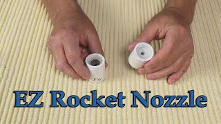 EZ rocket nozzle for a 1quot PVC sugar rocket motor [upl. by Aya]