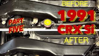 1991 Honda CRX Si  Part Five AIR INTAKE TUBE REFURBISHMENT [upl. by Frederico]