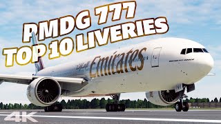 Top 10 Liveries for the PMDG 777 MSFS [upl. by Hussey]