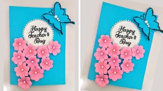 How to make greeting card for teachers day  Greeting card making for teachers day  Pop Up Card [upl. by Gnehp]