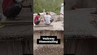 walkway dismentalling trendingsongtrendingreels viral [upl. by Cruz453]