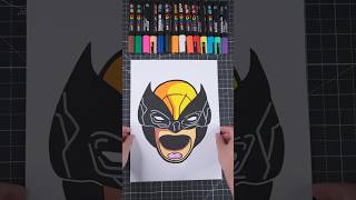 Drawing Deadpool and Wolverine Popcorn Bucket in 1 minute deadpool marvel shorts [upl. by Aiykan]