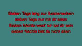 Flippers Sieben Tage mh karaoke karaoke [upl. by Fairleigh260]